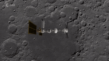 europeanspaceagency space science moon tech GIF
