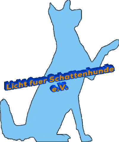 Schattenhund Sticker by Licht für Schattenhunde