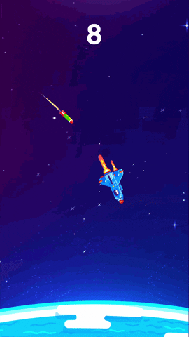 rocket spaceship GIF by ReadyGames