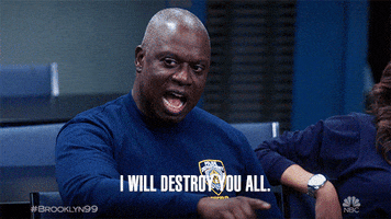 I Will Destroy You All Season 7 GIF by Brooklyn Nine-Nine