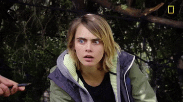 Shocked Cara Delevingne GIF by National Geographic Channel