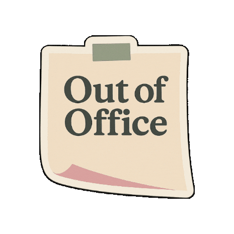 Out Of Office Ooo Sticker by NZ Collab