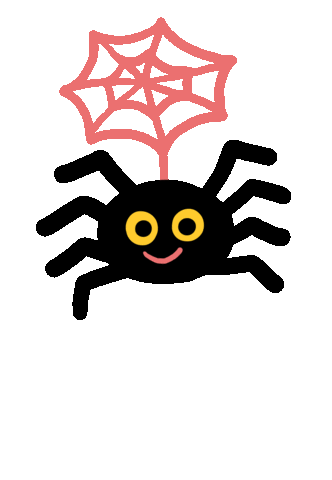 Spider Web Halloween Sticker by Georgia Perry