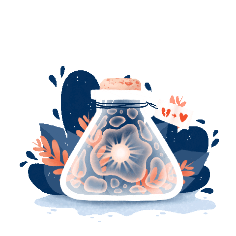 Love Potion Heart Sticker