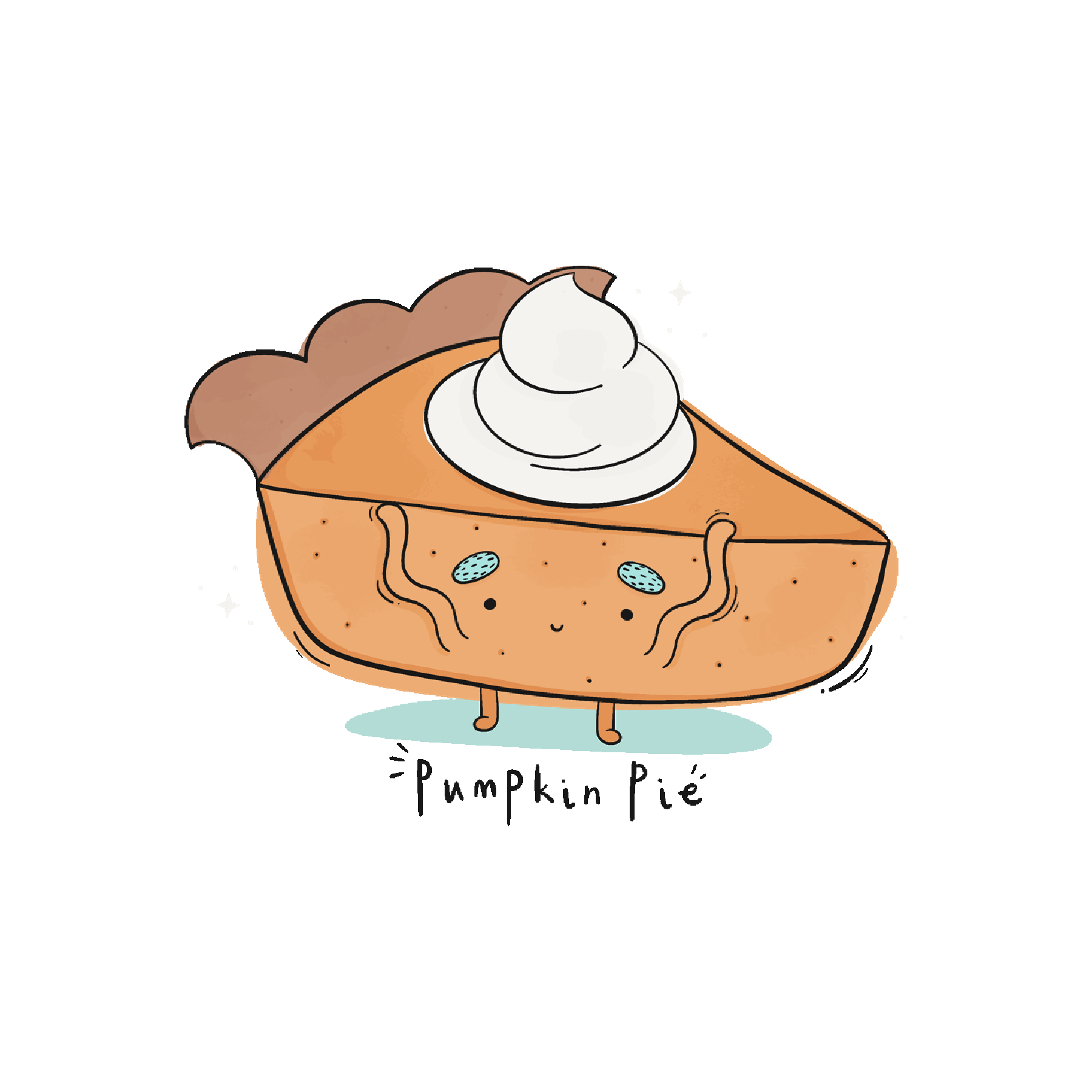 Pumpkin Pie Food Sticker by House Of Wonderland for iOS & Android GIPHY