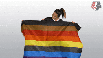 nwsl soccer rainbow pride flag GIF