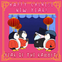 New Year Rabbit GIF by Hello All - Find & Share on GIPHY
