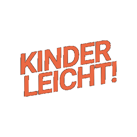 Kinderleicht Sticker by Calotti