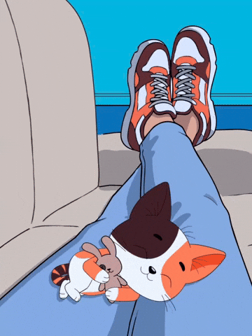 Waking Up Alarm GIF by Cat Years