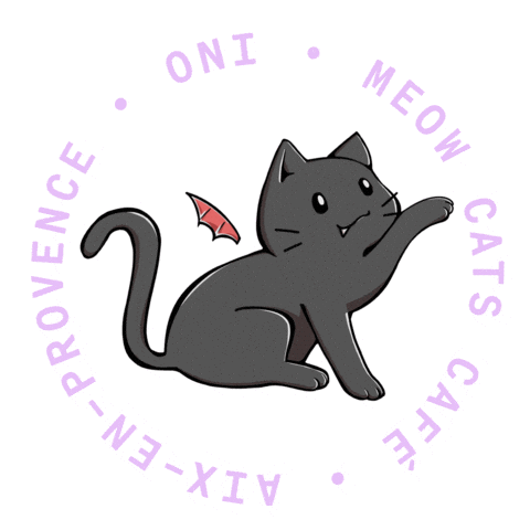 Aix-En-Provence Cute Cat Sticker by Meow Cats Café