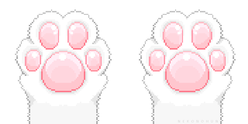 white cat feet Sticker