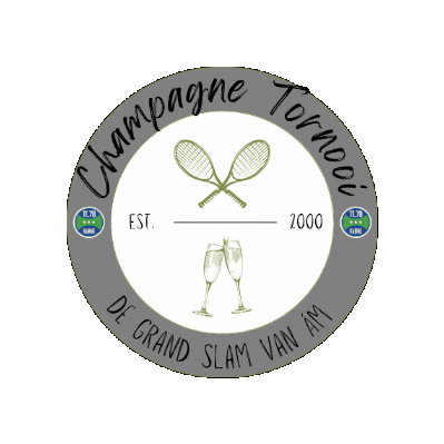 Tennis Champagne Sticker by TC78 Tennisclub