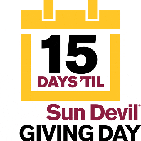 Giving Day Countdown GIF by Arizona State University