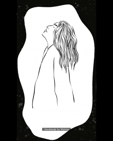Malvika22 girl illustration drawing disappear GIF