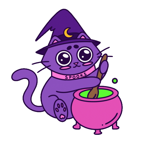 Halloween Cooking Sticker by Spooks the Cat
