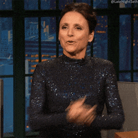 Julia Louis-Dreyfus Win GIF by Late Night with Seth Meyers