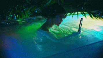 Rainbow Swimming GIF by Selena Gomez