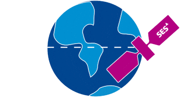SES Satellites Sticker