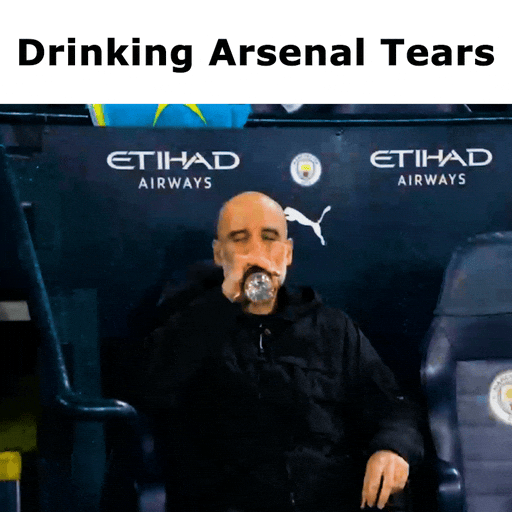 Pep Guardiola Drinking GIF