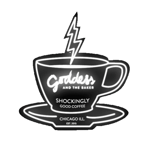Coffee Chicago Sticker by Goddess and the Baker
