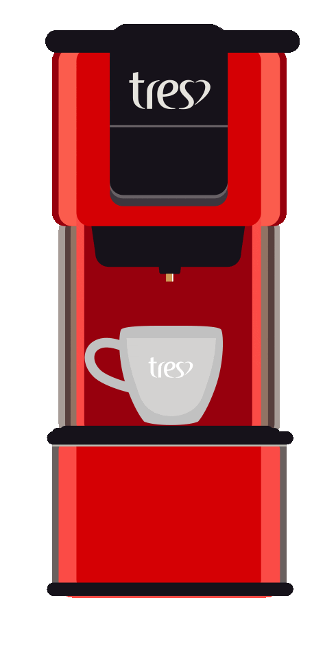 Coffee Cafe Sticker by TRES