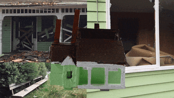lucydavidson home house rotation destroyed GIF