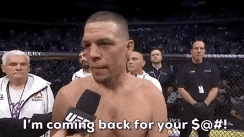 Coming Back Nate Diaz GIF by UFC