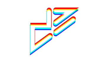 design hoch drei Sticker