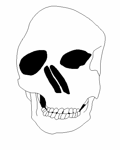 cypola black vhs pixel art skull GIF