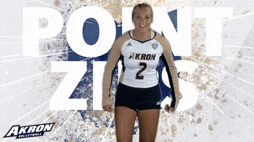 Volleyroos Gozips GIF by Akron Zips