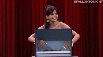 Selena Gomez Shrug GIF by The Tonight Show Starring Jimmy Fallon