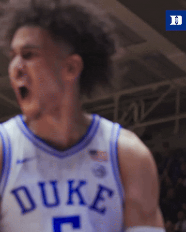 Hype Yell GIF by Duke Men's Basketball