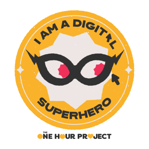 Digital Superhero Sticker by M