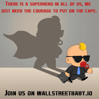 WallStreetBaby superman courage wall street wsb GIF