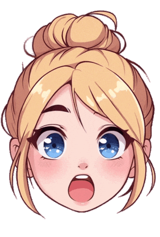 Blue Eyes Wow Sticker