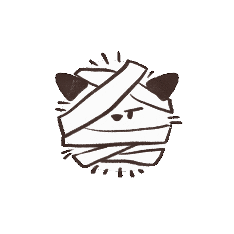 Bye-Bye Halloween Sticker by koimoffee