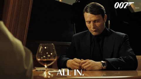 Giphy - Betting Mads Mikkelsen GIF by James Bond 007