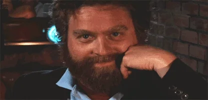 zach galifianakis flirting GIF
