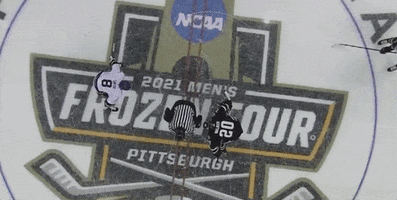 Frozen Four Puck Drop GIF by NCAA Championships