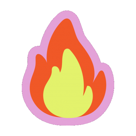 Fire Sticker by Jostens Renaissance