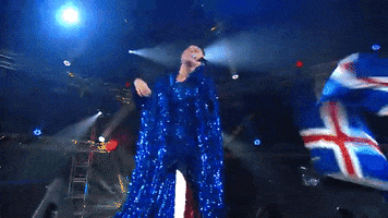 gyaloaolafsdottir glitter pÃƒÂ¡ll ÃƒÂ“skar sÃƒÂ¶ngvakeppni GIF