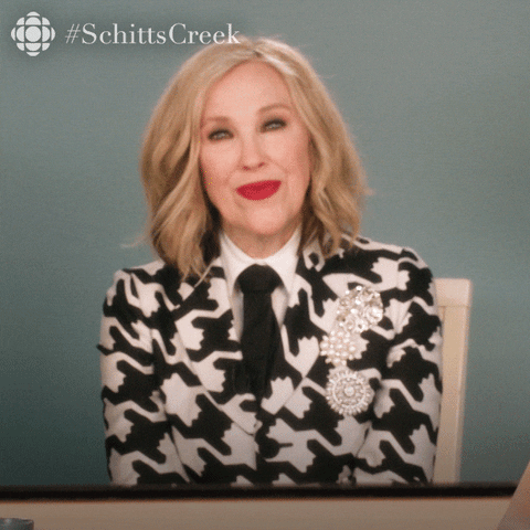 Excited Schitts Creek GIF by CBC