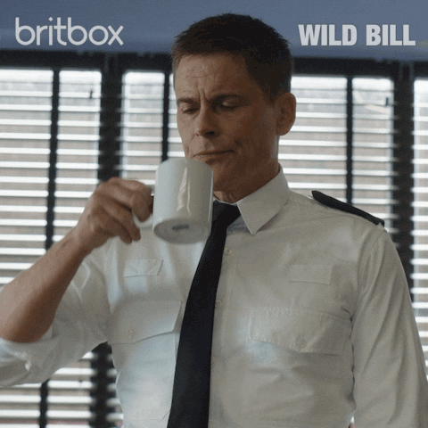 Rob Lowe Coffee GIF by britbox