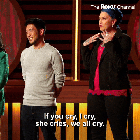Season 1 Crying GIF by The Roku Channel by therokuchannel