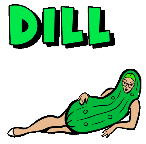 Pickle Dill Sticker by laurelipsum