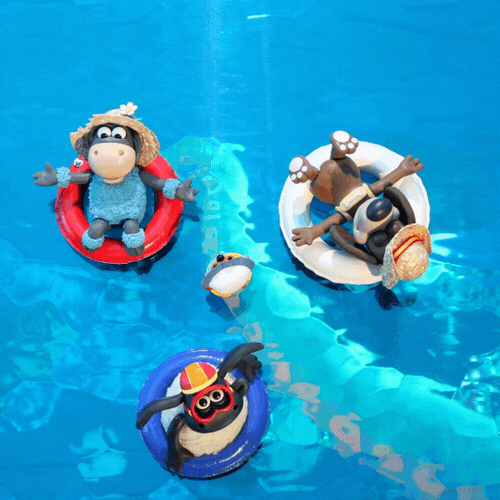 Swimming Pool Fun GIF by Aardman Animations