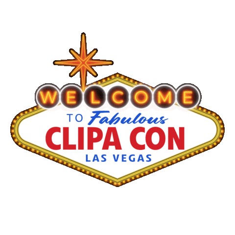 Las Vegas Neon Sticker by CLIPA Inc
