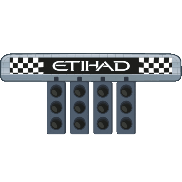 Formula 1 Car Sticker by Etihad Airways