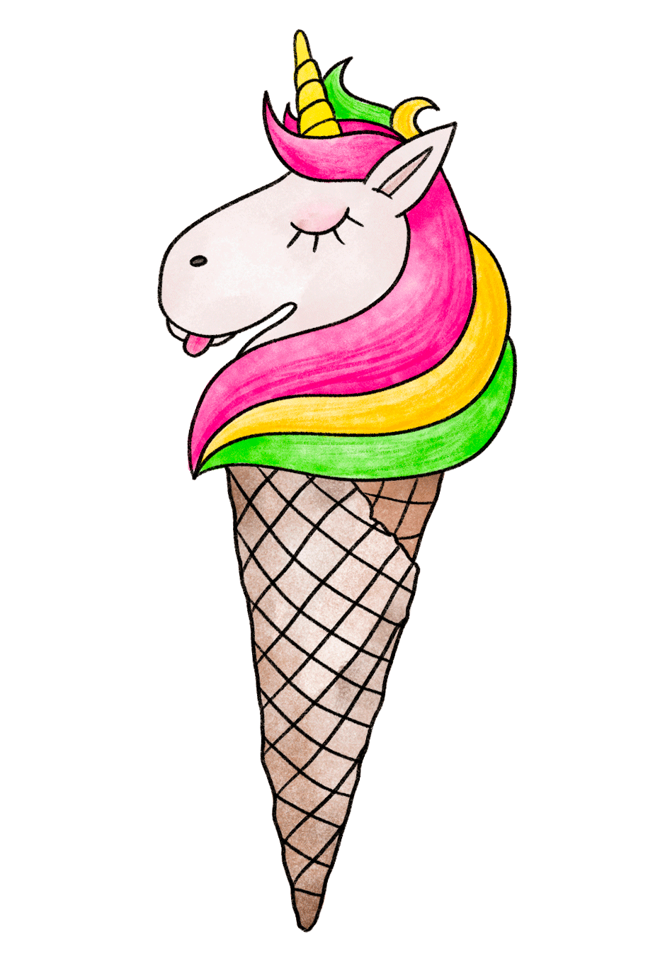 Ice Cream Color Sticker for iOS & Android GIPHY