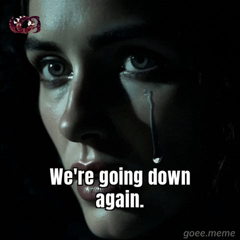 Sad Going Down GIF by Goeememe